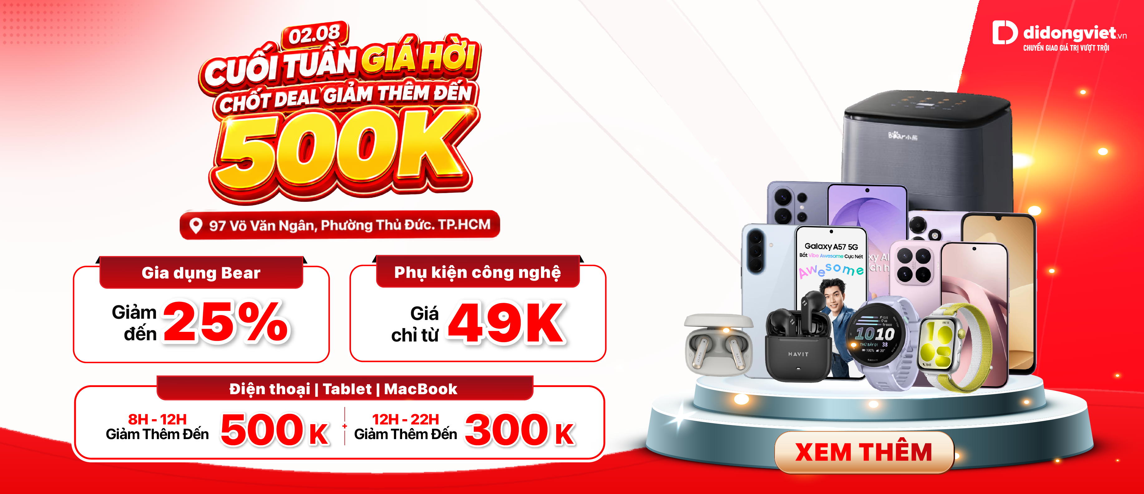 Cuối tuần giá hời