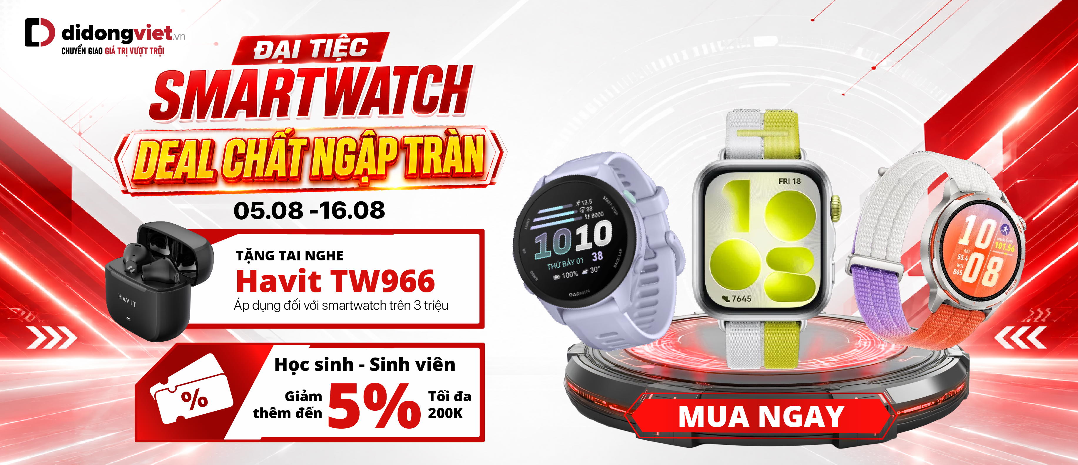 ĐẠI TIỆC SMARTWATCH