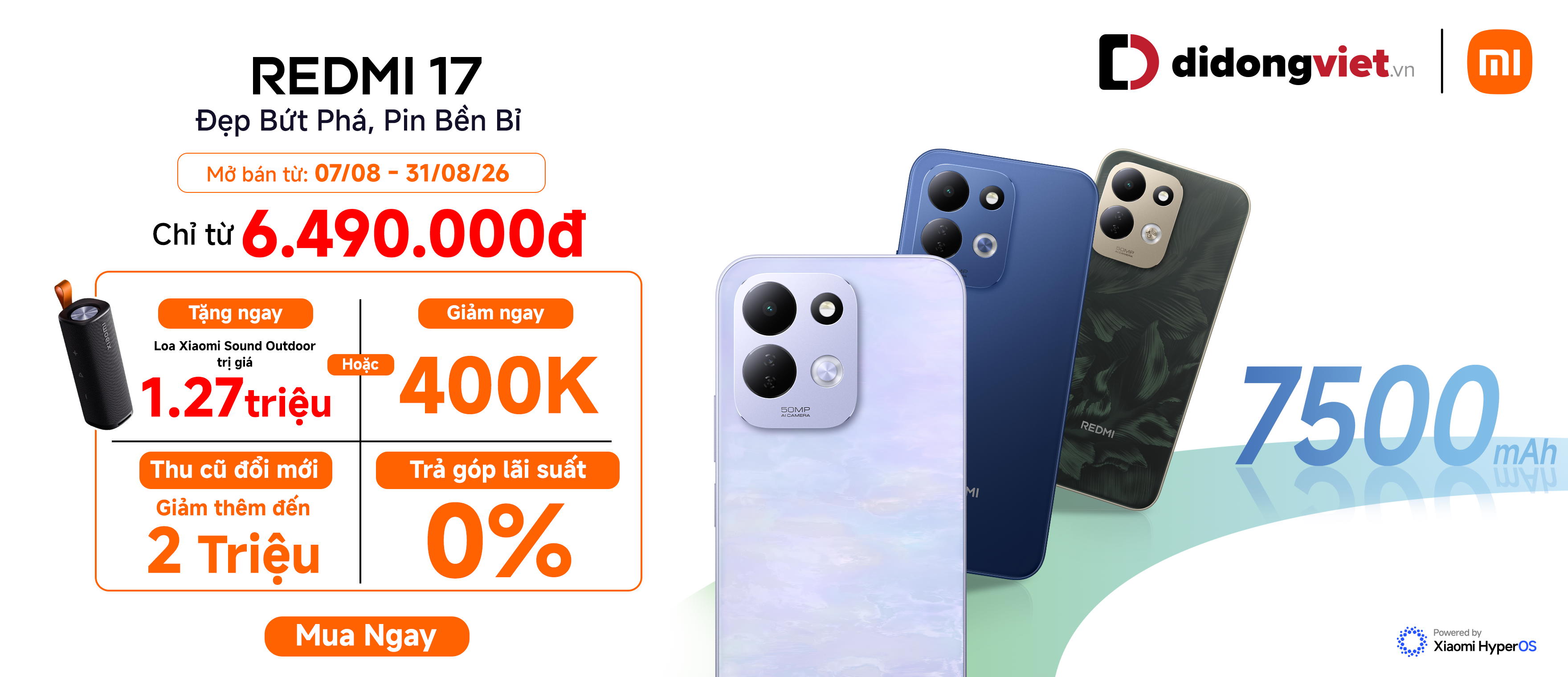 Mở bán Redmi 17