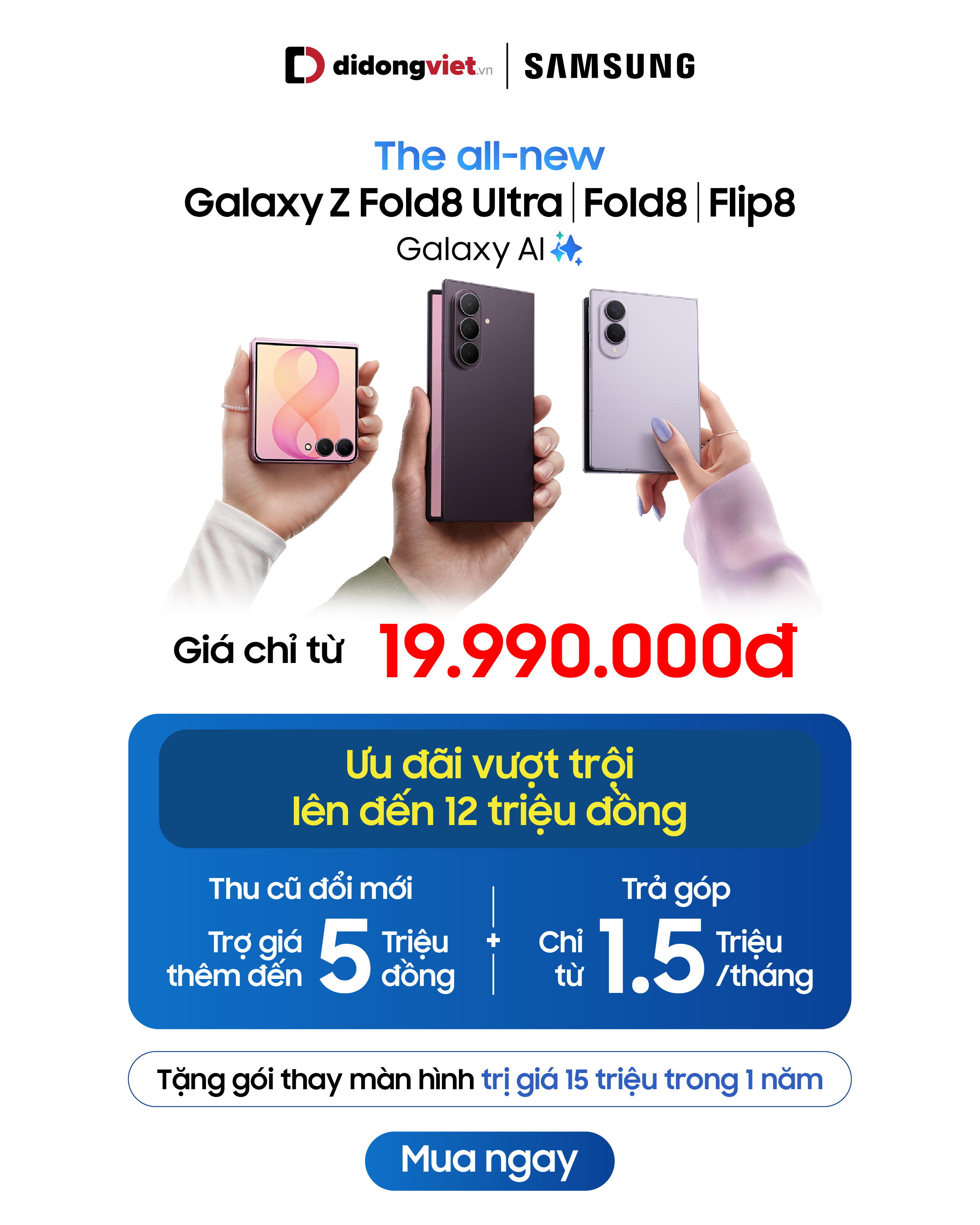 Mua ngay Samsung Gập Mới