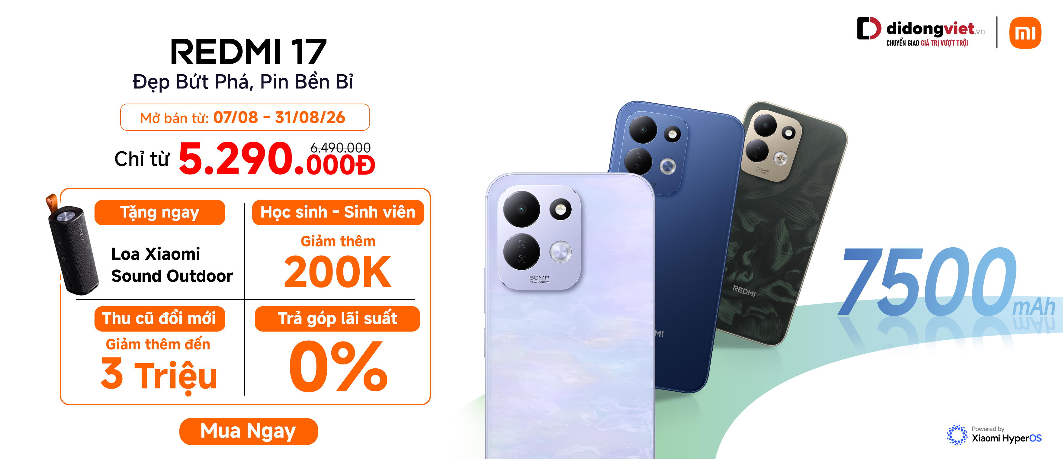Mở bán Redmi 17
