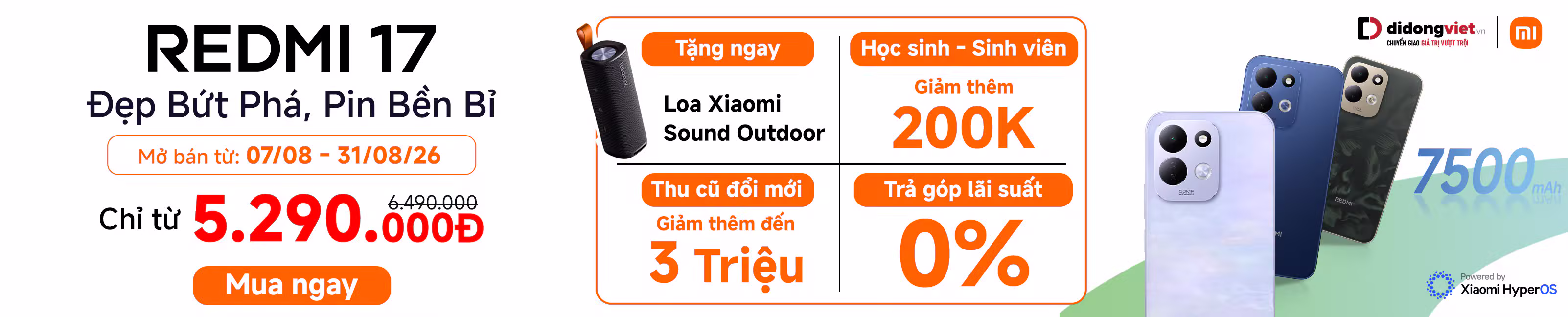 Mở bán Redmi 17