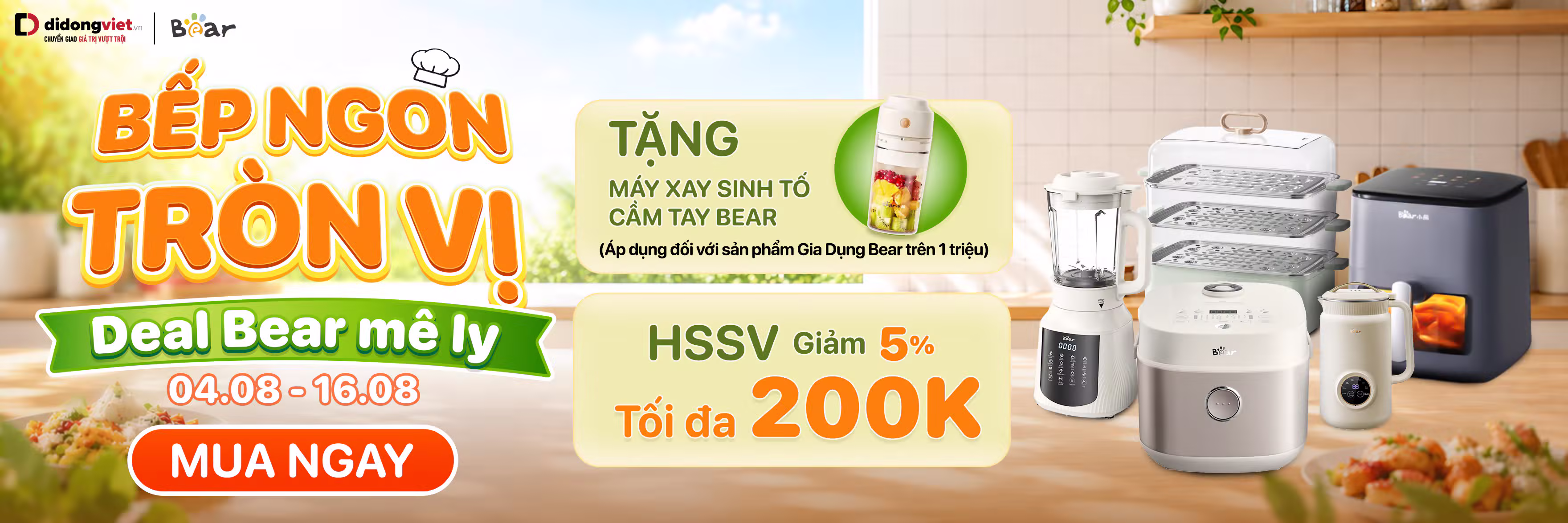 BẾP NGON TRÒN VỊ - DEAL BEAR MÊ LY