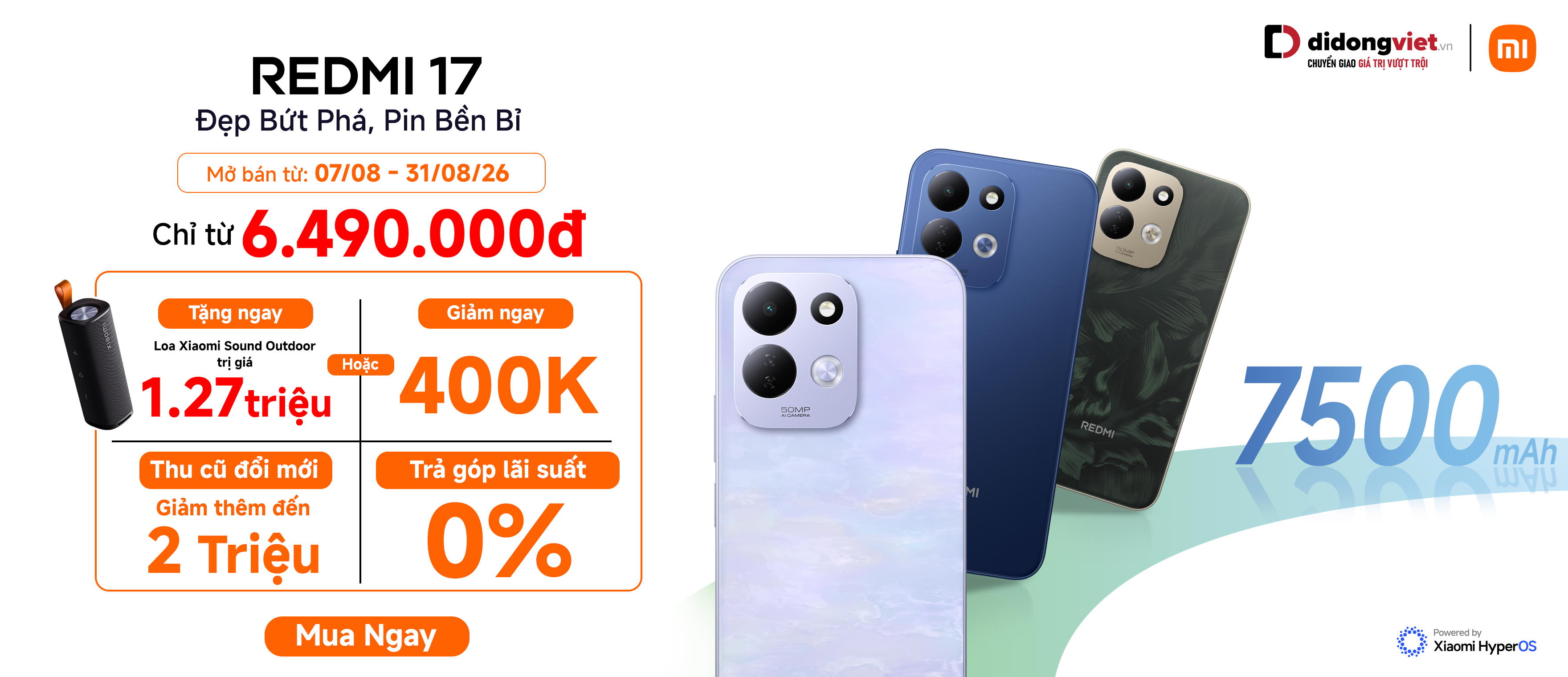 Mở bán Redmi 17