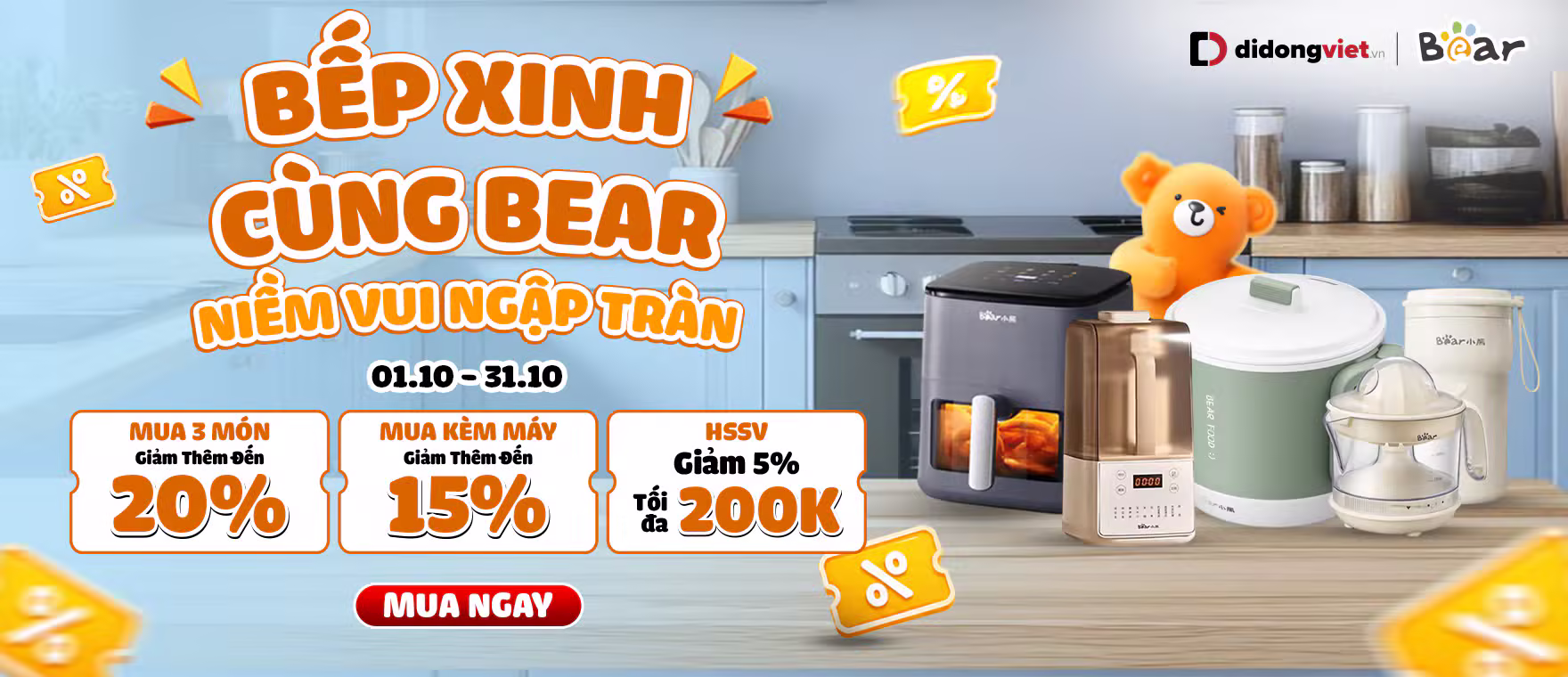 BẾP XINH CÙNG BEAR