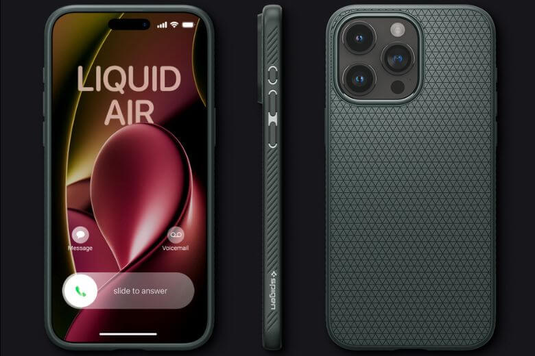 Ốp lưng iPhone 15 Pro Max Spigen Liquid Air - Đảm bảo rằng ốp lưng không sẽ bị văng ra và gây hư hỏng cho điện thoại trong trường hợp va chạm