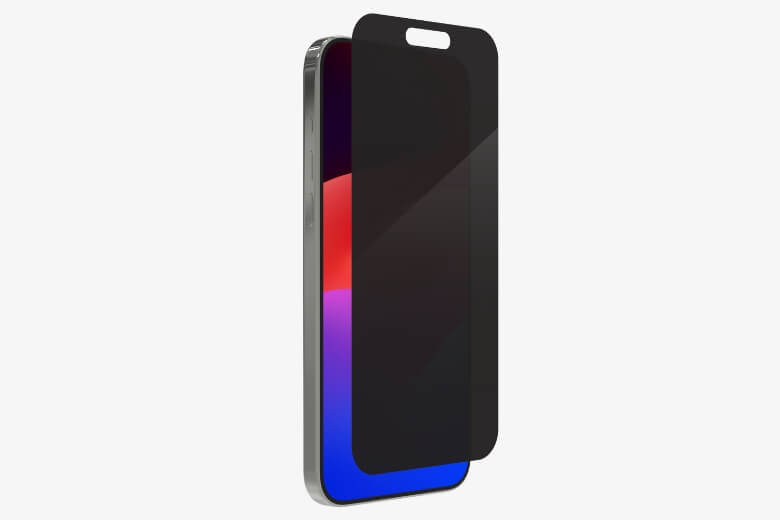 Dán cường lực iPhone 15 ZAGG Chống nhìn trộm - Bao phủ toàn diện tất cả các cạnh màn hình, đảm bảo bảo vệ toàn diện cho thiết bị