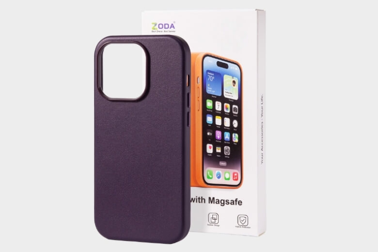 Ốp lưng iPhone 14 Pro Zoda Leather MagSafe - Chất liệu da bền đẹp, chế tác tỉ mỉ, đa dạng về màu sắc và tính năng bảo vệ toàn diện