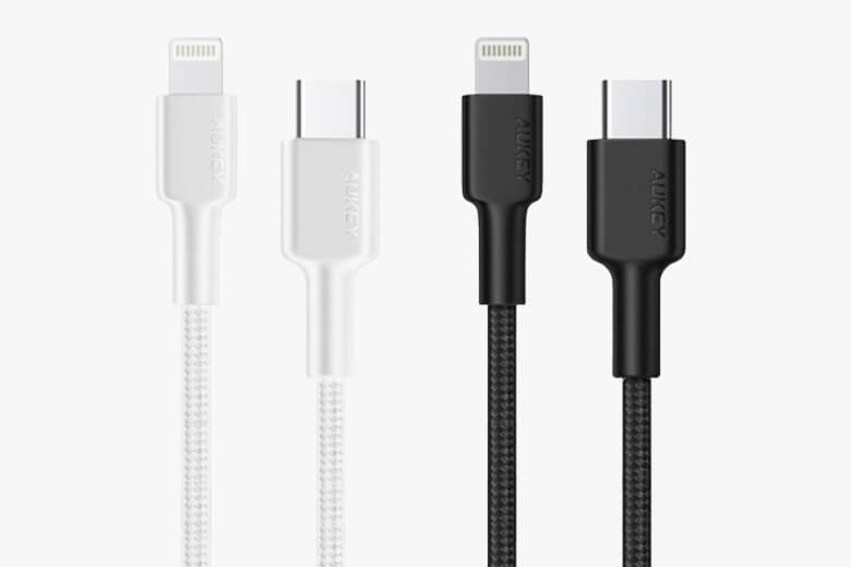 Cáp sạc Aukey C-Lightning MFi CB-CL3 0.9m có cổng sạc USB-C - Lightning kết hợp với công suất lên đến 60W, tương thích sạc rất nhiều thiết bị từ iPhone 8 trở lên