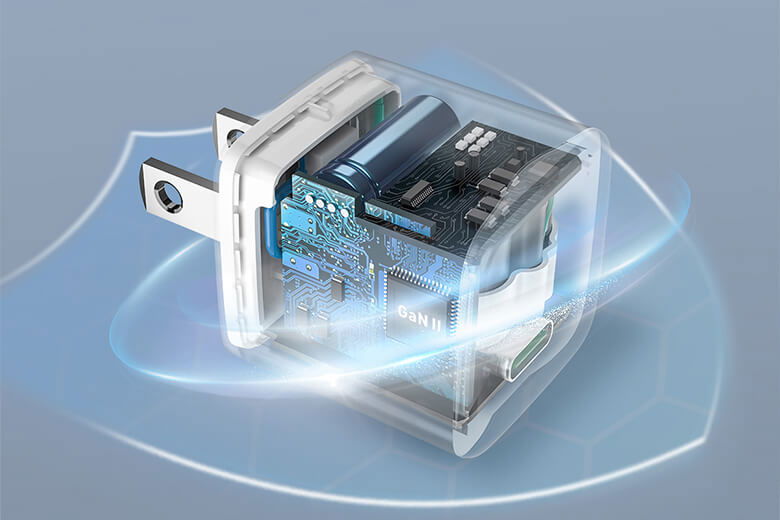 Củ sạc nhanh siêu nhỏ 20W Innostyle Ultra Minicube IMC20PD cũng được trang bị khả năng bảo vệ quá dòng, quá điện áp và không xảy ra hiện tượng mạch điện bị chập và quá nhiệt