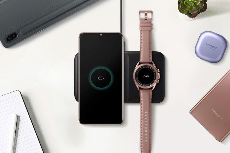 Đế sạc không dây Samsung Wireless Charger Duo - Nạp đồng thời năng lượng cho cặp thiết bị yêu thích của bạn