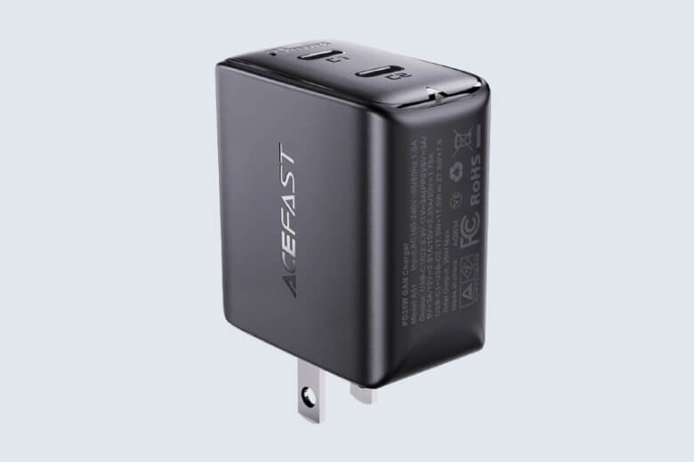 Củ sạc ACEFAST 2  cổng PD35W GaN (USB-C+USB-C) A51 cũng được trang bị tính năng bảo vệ quá nhiệt để giảm nguy cơ nổ hoặc cháy do quá nhiệt.