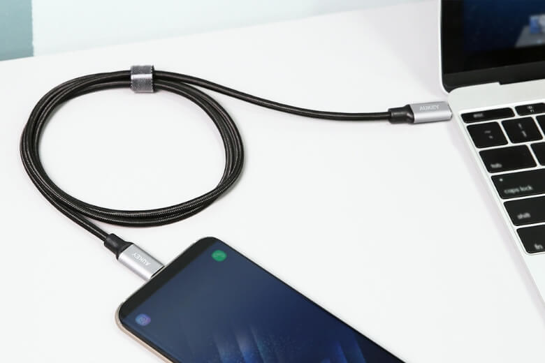 Cáp sạc Aukey C-C CB-CD5 1m - Truyền dữ liệu, nạp năng lượng cho smartphone và laptop với tốc độ cao