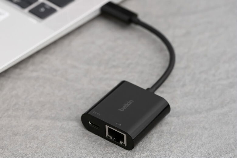 Bộ chuyển đổi Belkin USB-C thành Gigabit Ethernet - Truy cập vào kết nối mạng Internet với tốc độ cao