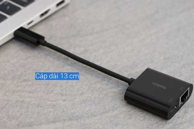 Sản phẩm này được trang bị một cổng USB-C và một cổng Ethernet Gigabit.