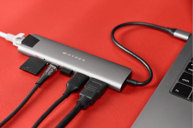 Cổng chuyển Hyperdrive Slab 7in1 USB-C Hub (HD22H) - Một bước tiến vượt bậc trong công nghệ kết nối