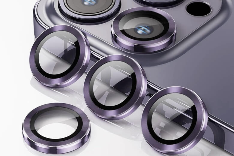 Kính cường lực camera iPhone 14 Pro/14 Pro Max Mipow DiamondShield Purple - Tự tin “tác nghiệp” bất kể ngày đêm
