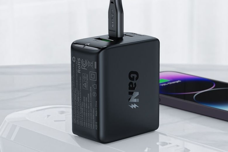 Củ sạc ACEFAST PD65W GaN (2*USB-C+USB-A) (US) A43 - Kỳ quan sạc nhỏ, hiệu suất ‘khổng lồ'