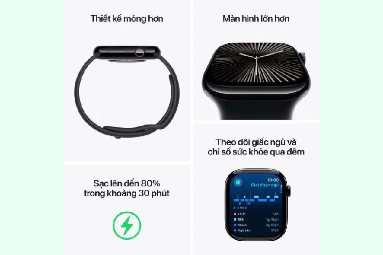 Thông tin chung về Apple Watch Series 10 46mm (LTE) Viền nhôm - Dây vải dệt