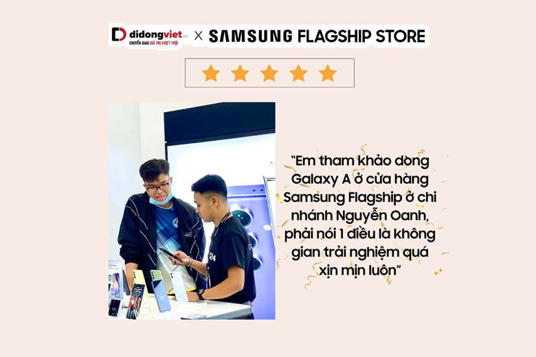 Những đánh giá và nhận xét của khách hàng khi mua điện thoại Samsung Galaxy tại Di Động Việt - 2