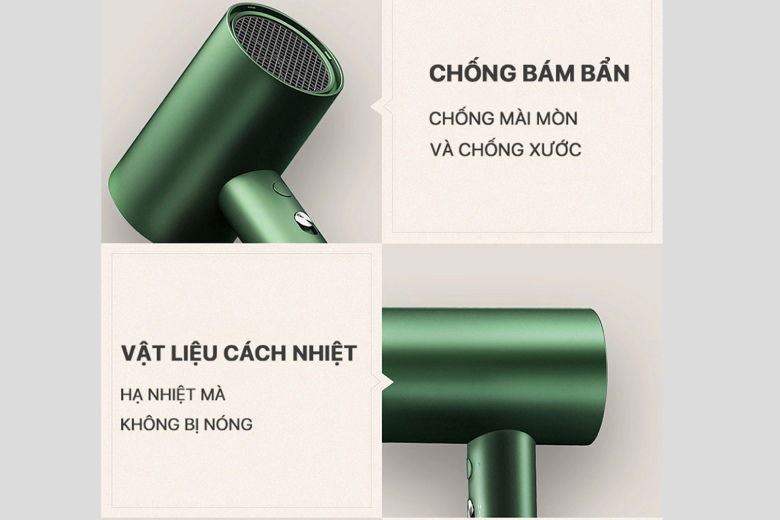 Thiết kế kiểu dáng của máy sấy tóc bổ sung ion âm Showsee A5
