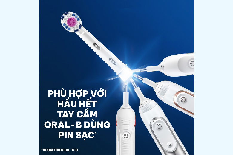 Hướng dẫn thay thế đầu bàn chải điện Oral-B 3D White EB18P 