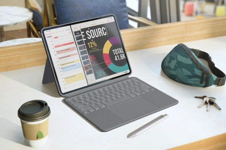 Bao da bàn phím Logitech Combo Touch for iPad Air 11-inch (M2) - Sự hoàn thiện không thể thiếu cho iPad hiện đại