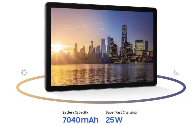 Samsung Galaxy Tab A11 Plus Wifi 256GB Chính Hãng dung lượng pin có thể sử dụng cả ngày dài