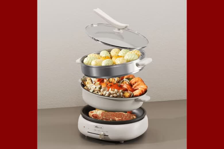 Nồi lẩu điện đa năng 4L 1500W Bear HP-4H40D (DHG-C40W2) Nồi lẩu điện đa năng 4L 1500W Bear HP-4H40D (DHG-C40W2)