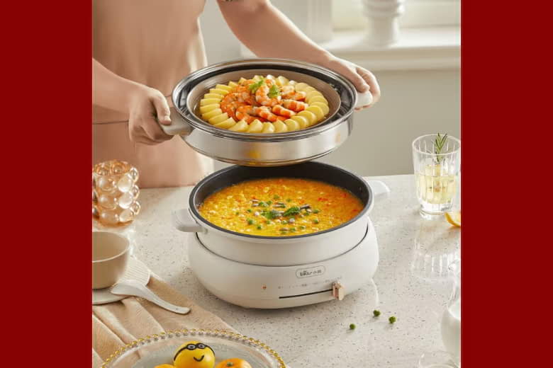 Nồi lẩu điện đa năng 4L 1500W Bear HP-4H40D (DHG-C40W2) Nồi lẩu điện đa năng 4L 1500W Bear HP-4H40D (DHG-C40W2)