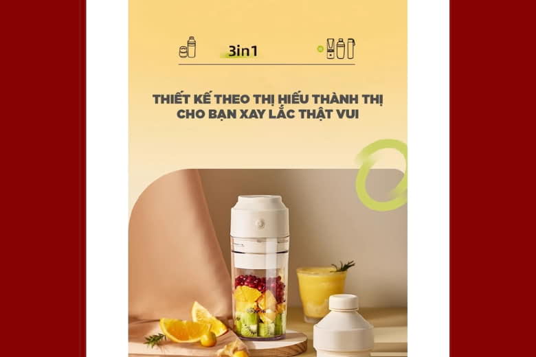 Máy xay sinh tố cầm tay 0.3L Bear BL-4H04A Máy xay sinh tố cầm tay 0.3L Bear BL-4H04A