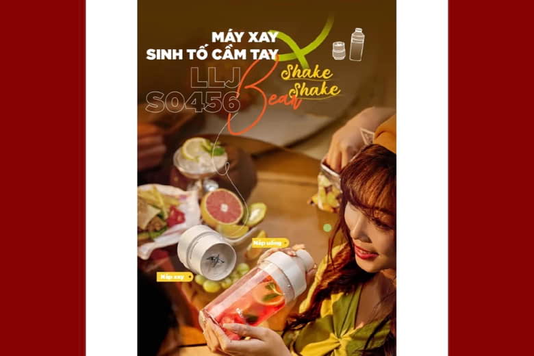 Máy xay sinh tố cầm tay 0.3L Bear BL-4H04A Máy xay sinh tố cầm tay 0.3L Bear BL-4H04A