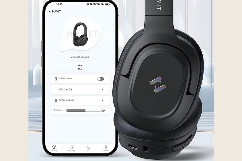 Tai nghe Bluetooth chụp tai HAVIT H612BT Pro (ANC) Bluetooth 5.4