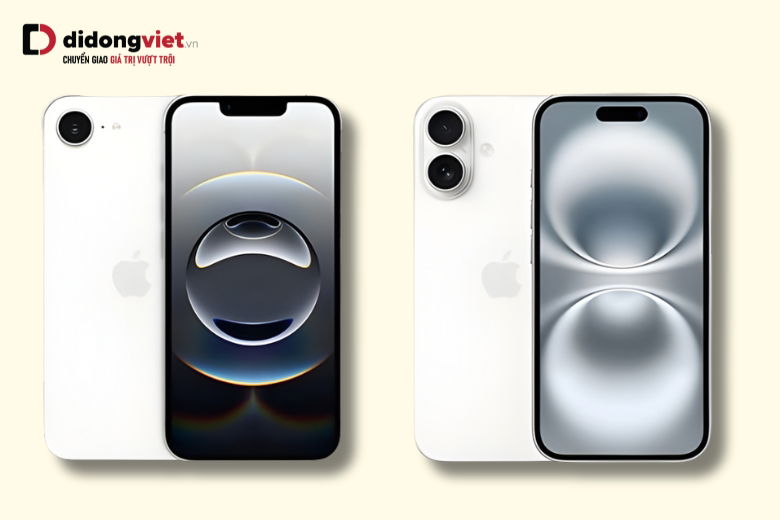 So sánh iPhone 16e 128GB cũ và iPhone 16