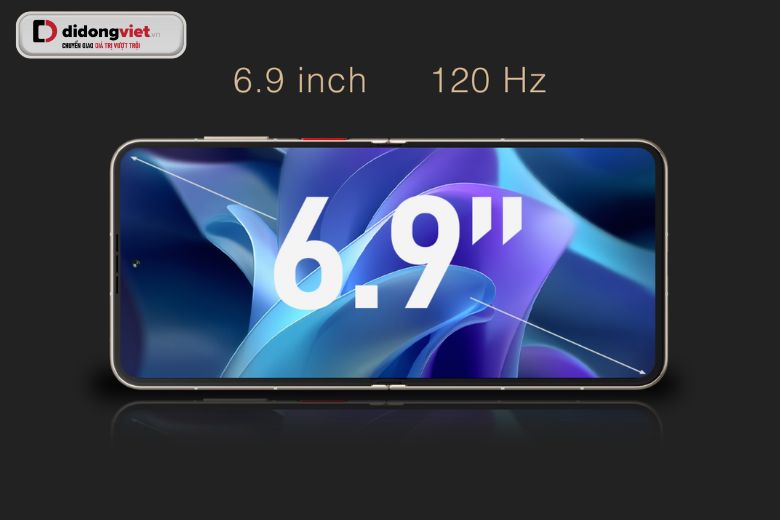 Màn hình OLED 6.9 inch của ZTE nubia Flip3 mượt mà 120Hz