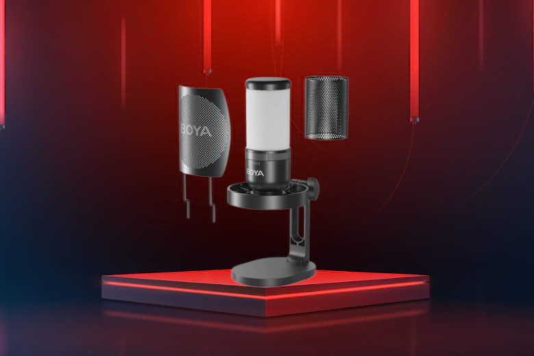 Microphone thu âm Podcast/phòng thu/livestream Boya K3