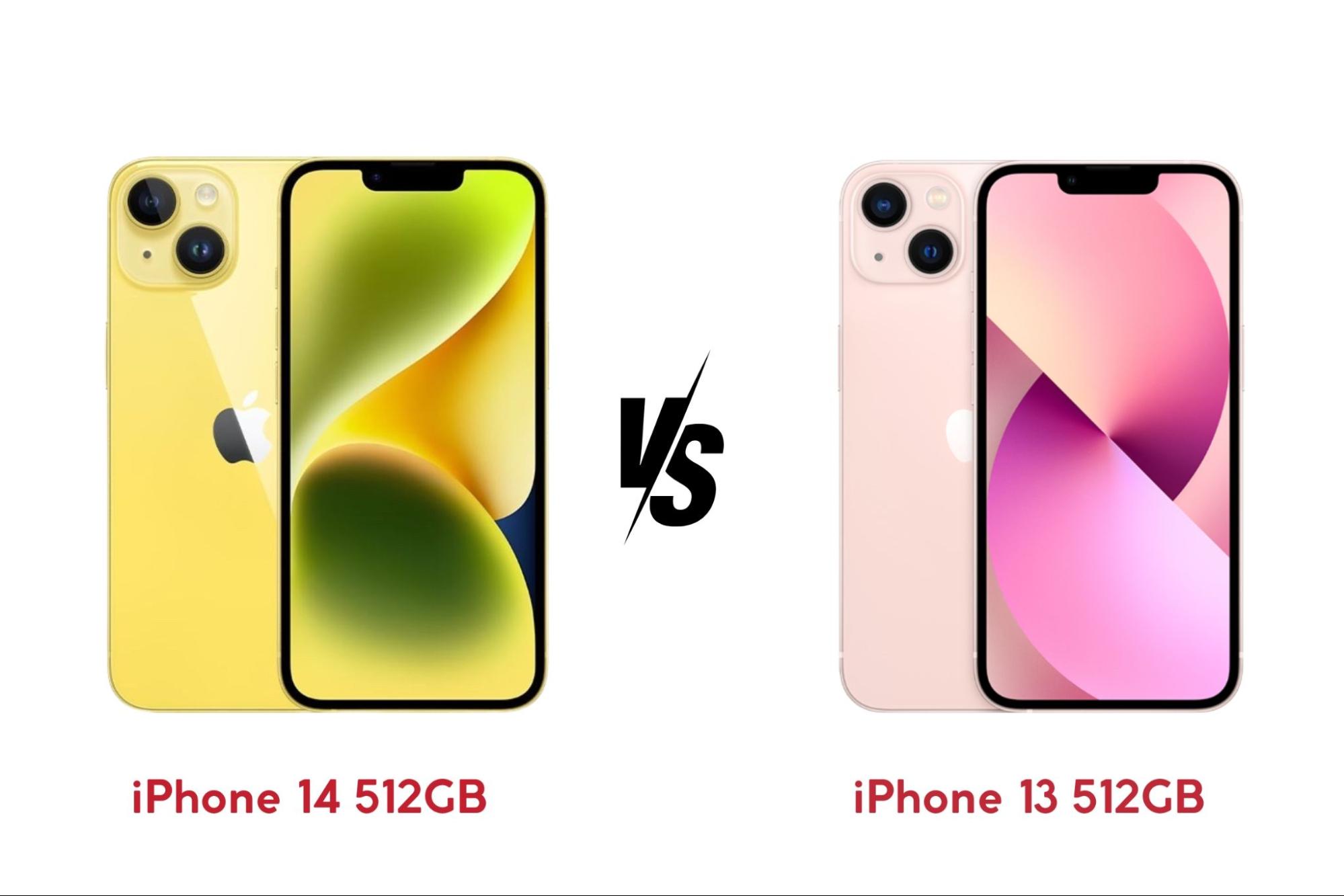 iPhone 14 512GB vs iPhone 13 512GB