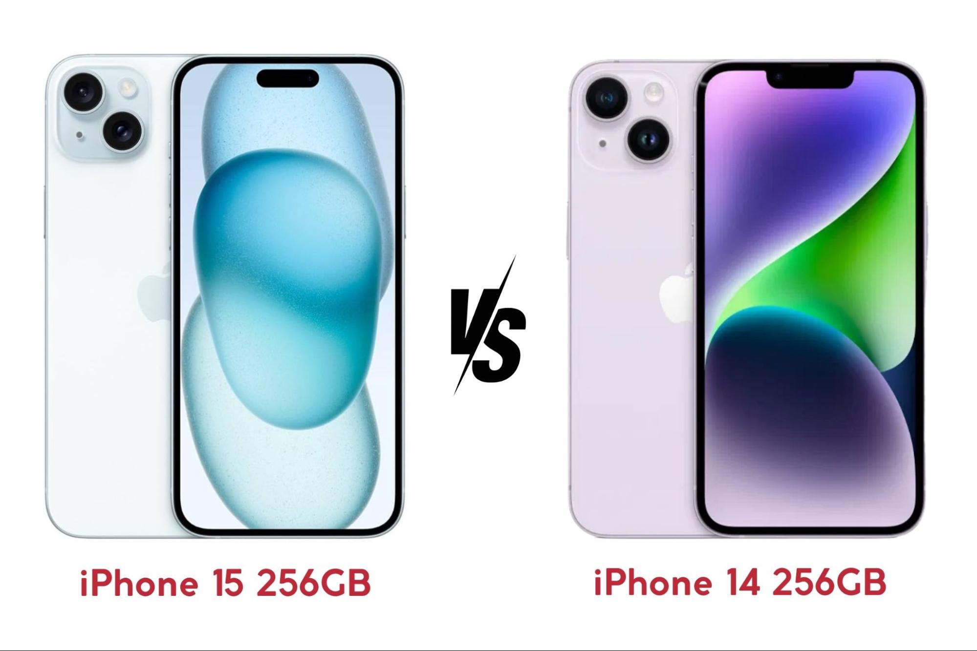 iPhone 15 256GB vs iPhone 14 256GB