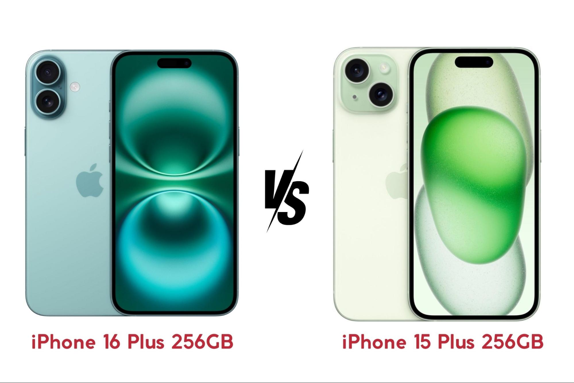 So sánh iPhone 16 Plus 256GB và iPhone 15 Plus 256GB