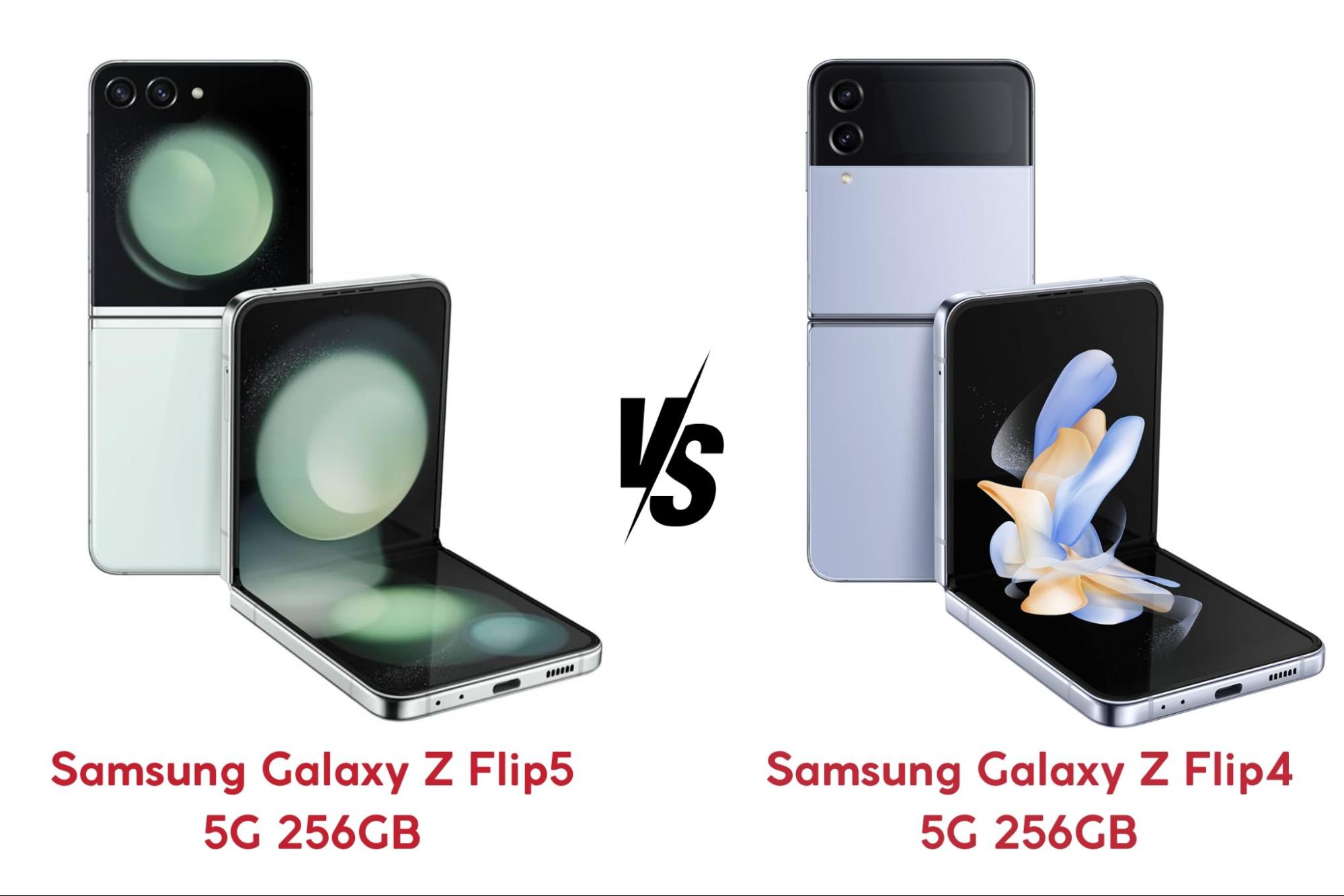 Samsung Galaxy Z Flip5 và Z Flip4