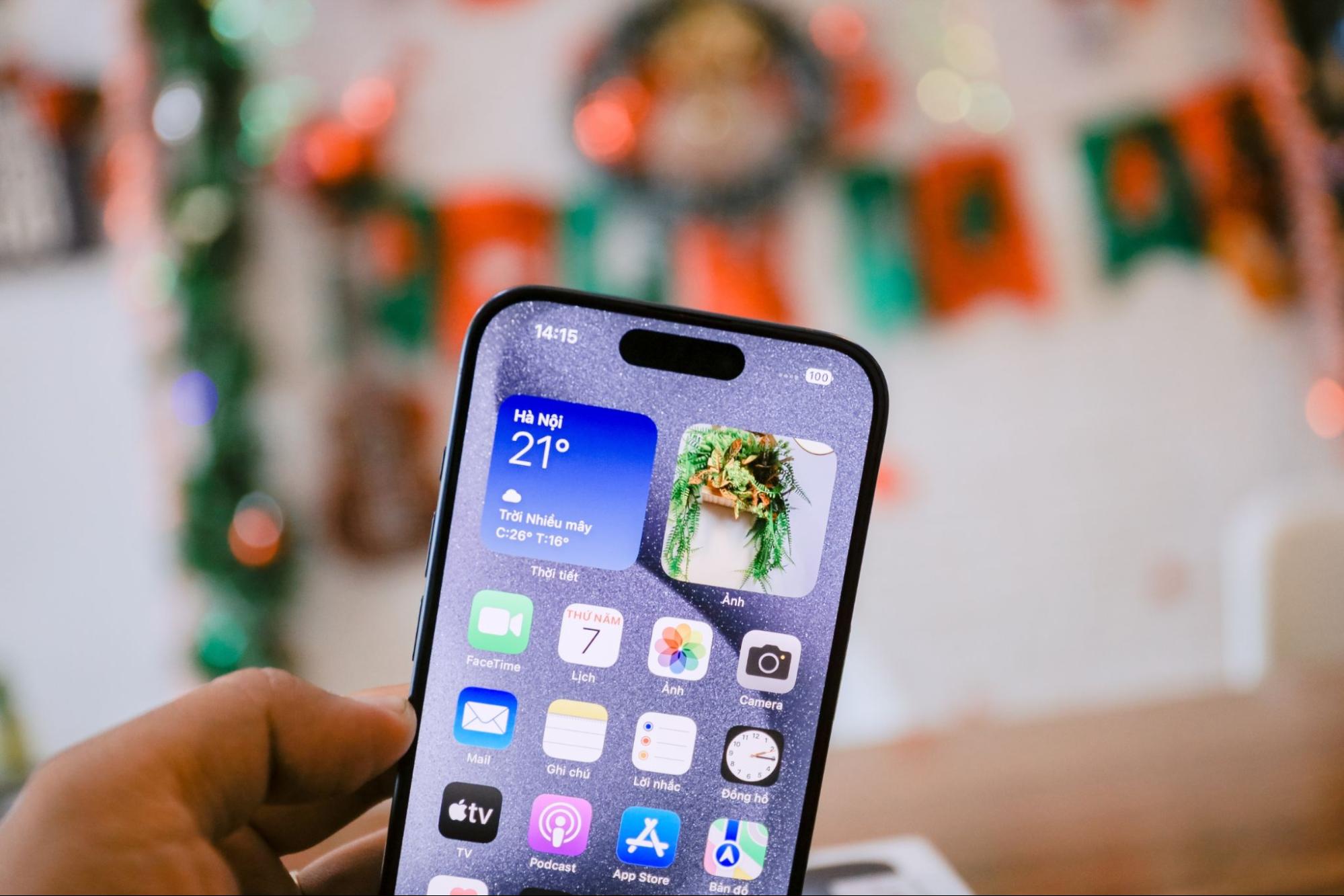 Màn hình iPhone 15 Pro cũ Likenew vẫn sắc nét