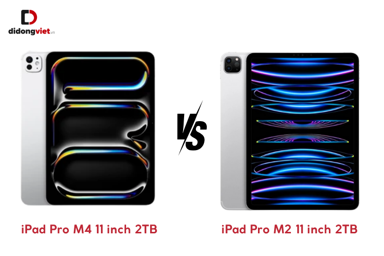 iPad Pro M4 11 inch 2TB Wifi mang đến những bước tiến vượt bậc so với thế hệ tiền nhiệm iPad Pro M2 11 inch 2TB