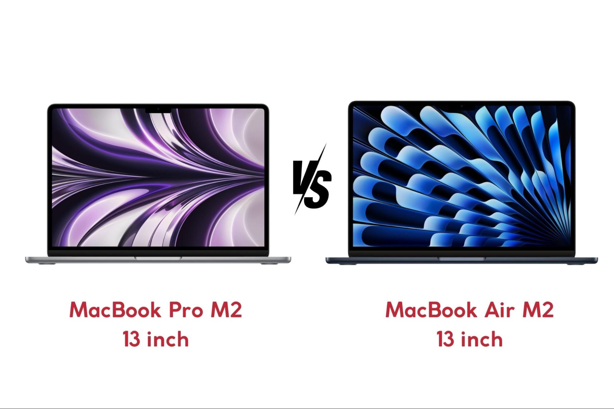 MacBook Pro M2 13 inch vs MacBook Air M2 13 inch