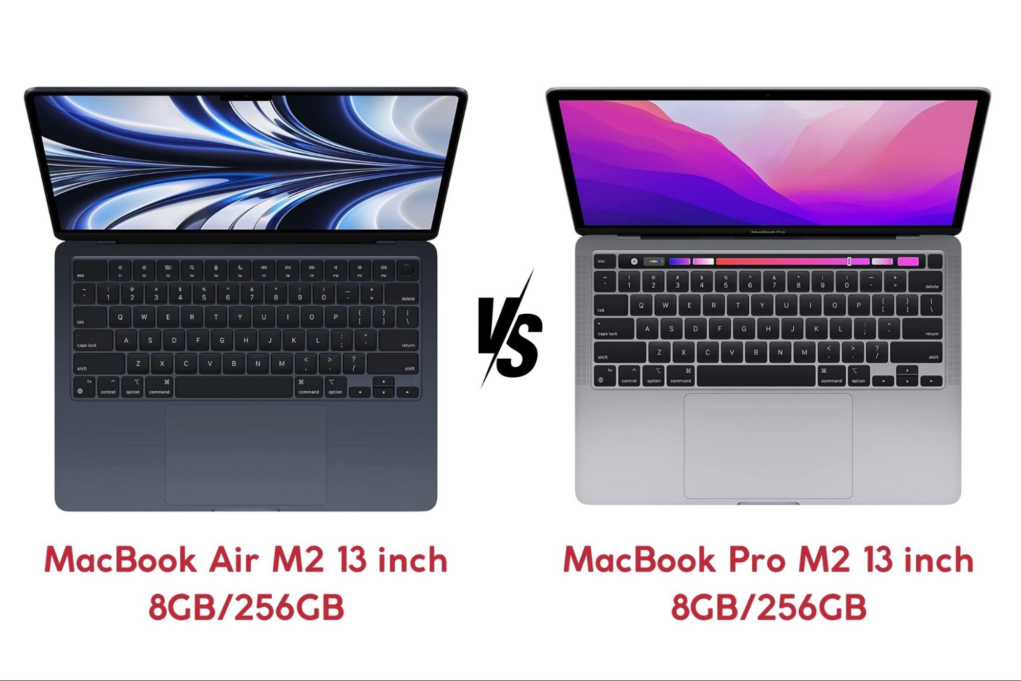 MacBook Air M2 13 inch  vs Pro M2 13 inch
