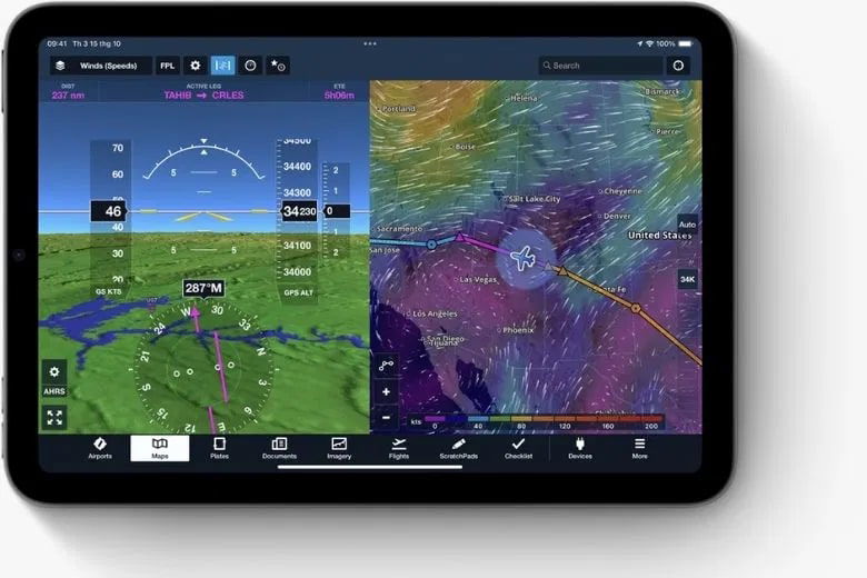 Màn hình iPad mini 7 2024 128GB Wifi có độ phân giải cao 2266x1488