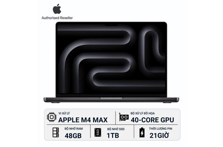 Hiệu năng MacBook Pro 16-inch M4 Max 48GB/1TB