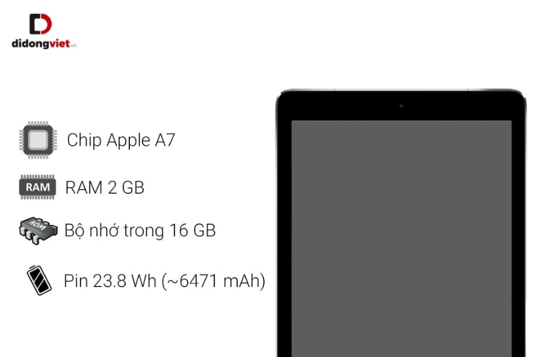 iPad mini 3 trang bị chip xử lý mạnh mẽ tại thời điểm ra mắt