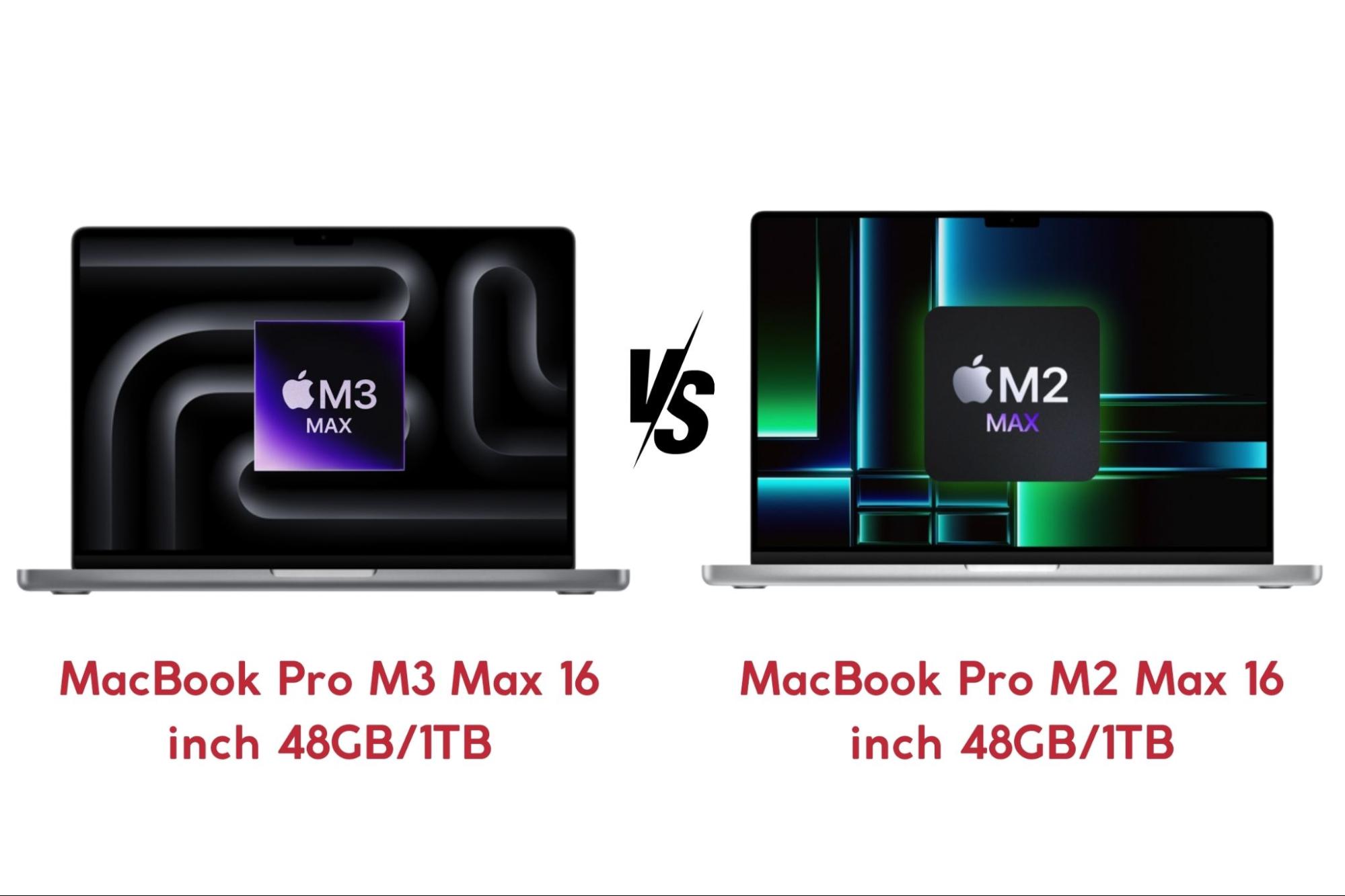 MacBook Pro M3 Max 16 inch vs MacBook Pro M2 Max 16 inch