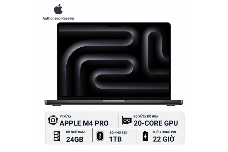 Hiệu năng MacBook Pro 2024 14-inch M4 Pro 24GB/1TB