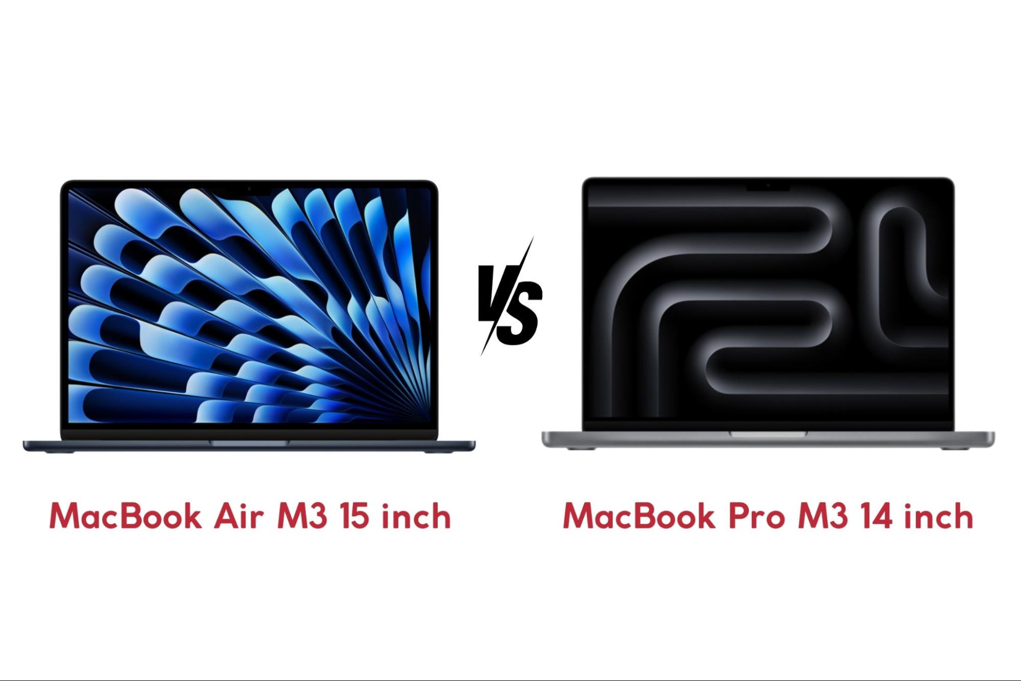 MacBook Air M3 vs MacBook Pro M3